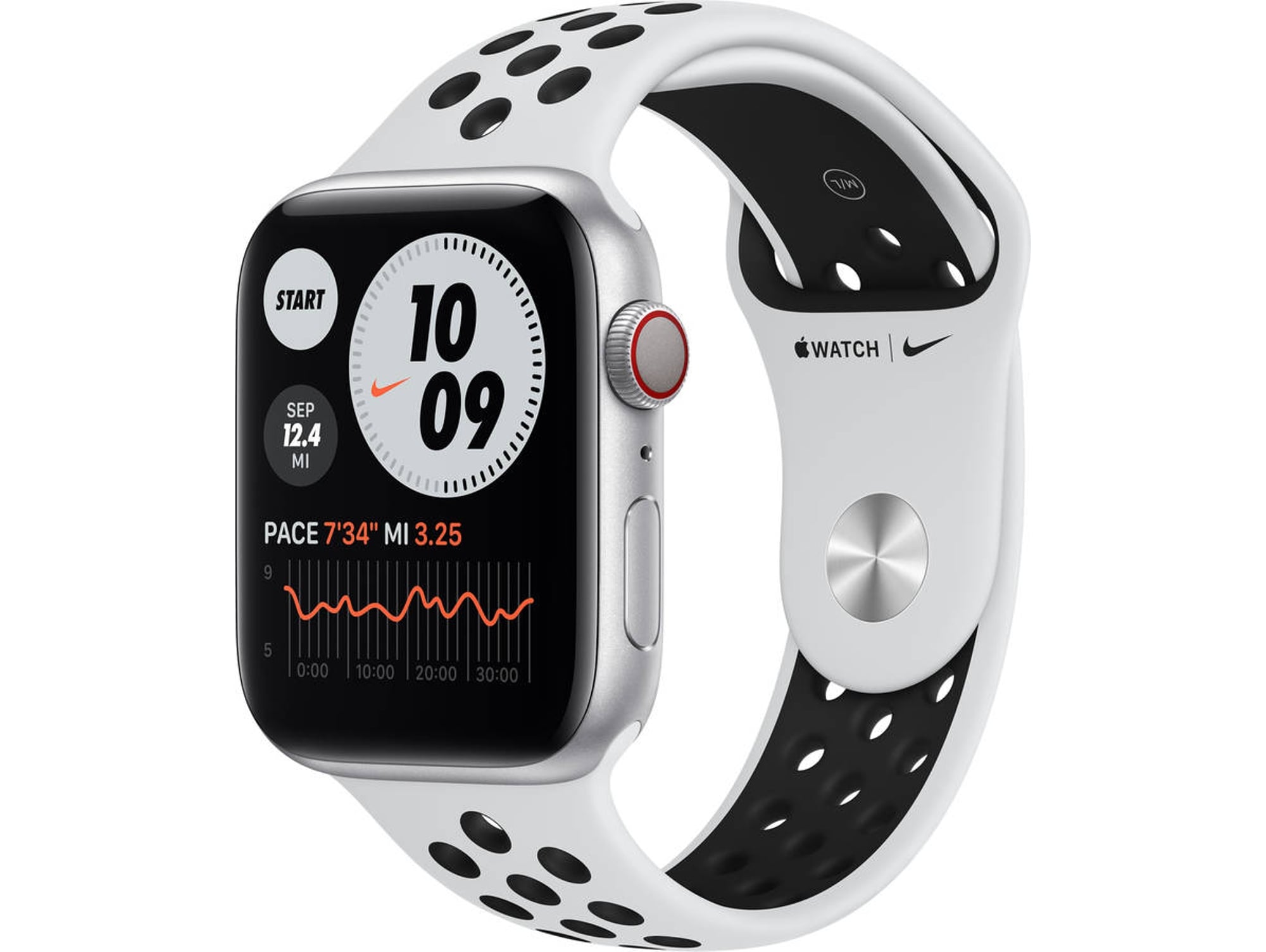 APPLE Watch Nike Series GPS+Cellular 44mm Aluminio plata