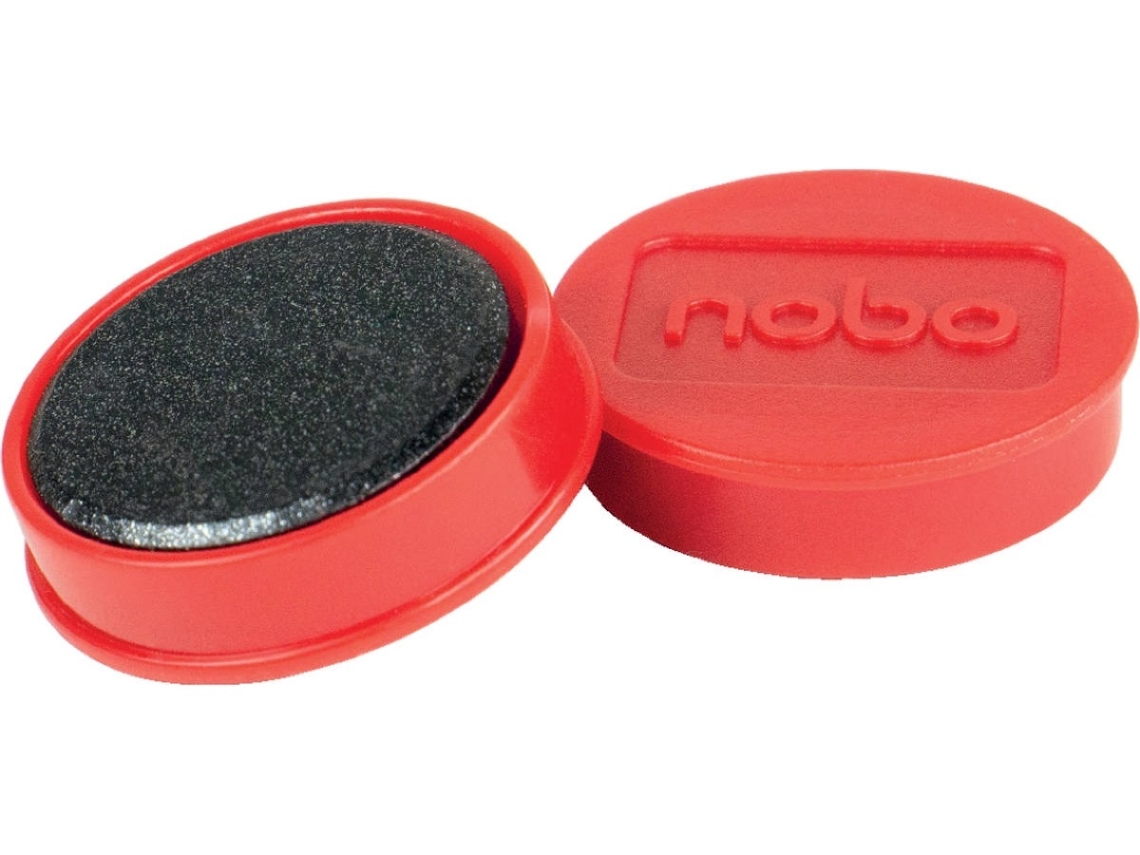 Pack 10 Imanes NOBO 32 mm (Rojo)