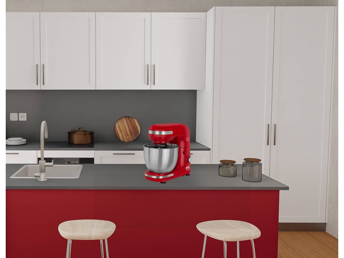 Batidora Amasadora con Bol VOX KR9703 (600 W - Bol 5 L - Rojo)