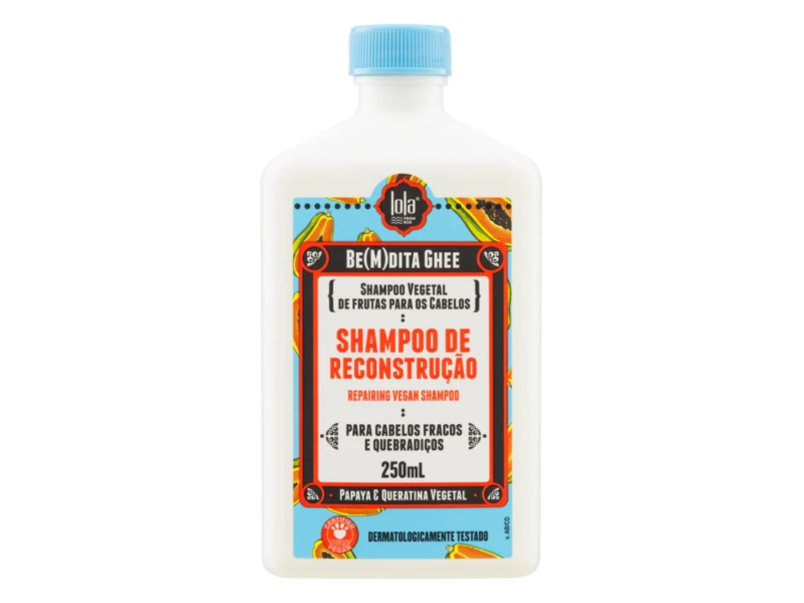 Champú LOLA COSMETICS Reconstrucción Be(m)dita Ghee Papaya y Queratina Vegetal (250 ml)