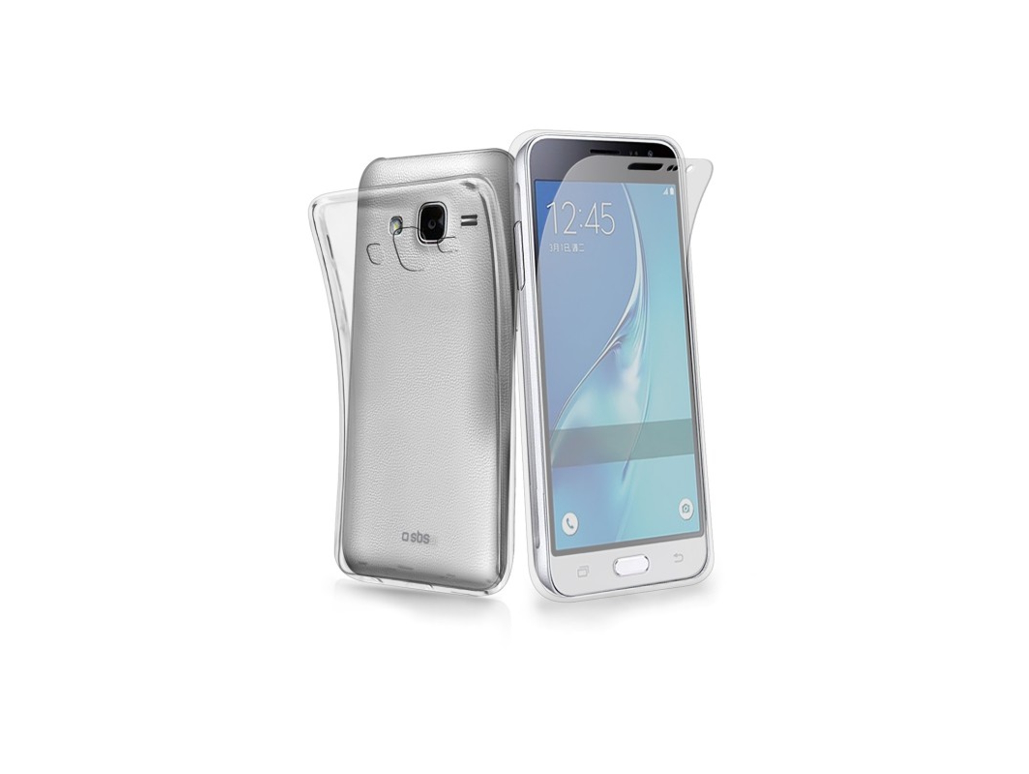 Carcasa y protector de pantalla SBS Aero Samsung Galaxy J2 transparente