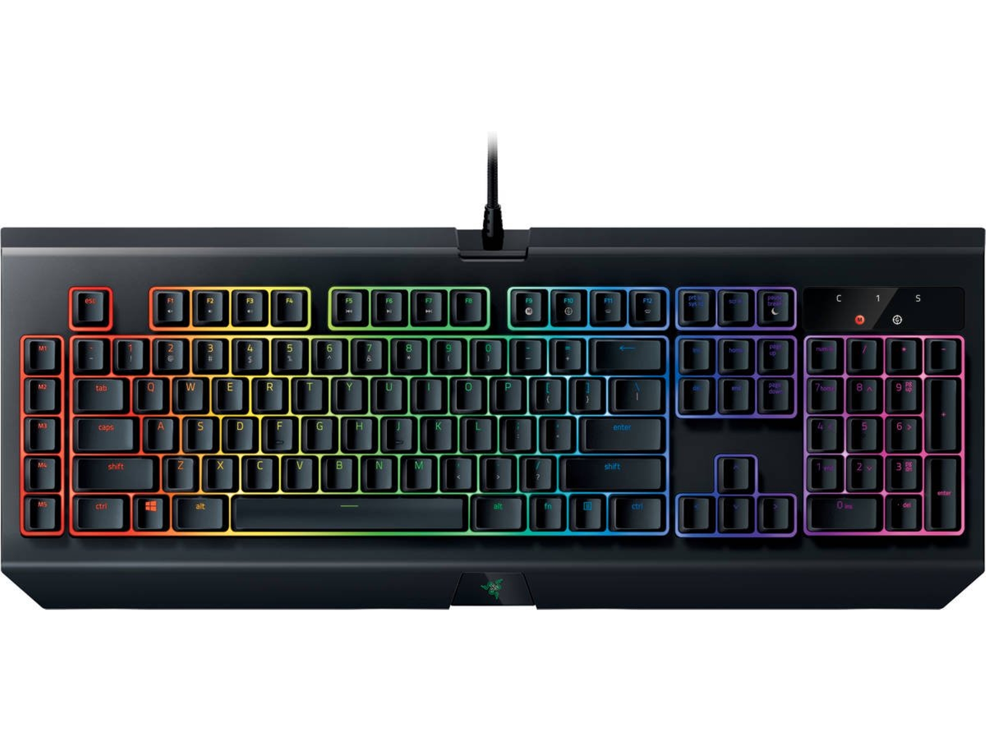 Teclado Gaming RAZER Blackwidow Chroma V2 (Mecánico - Idioma US - Switch Amarillo - Iluminado)