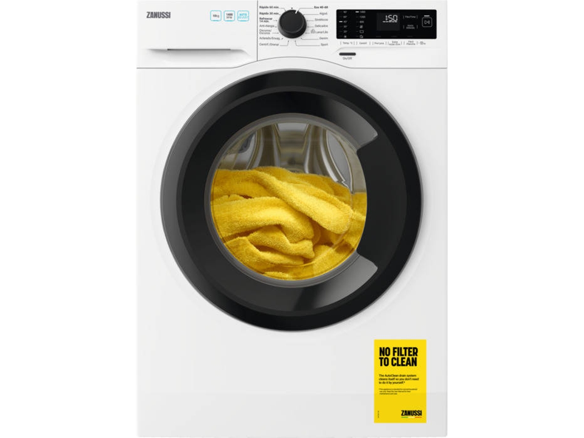 Lavadora ZANUSSI ZWF142F3G1 (10 kg - 1400 rpm - Blanco)
