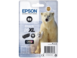 Cartucho de tinta original EPSON, 26XL, Oso polar 8,7 ml, Negro foto, C13T26314012, T2631