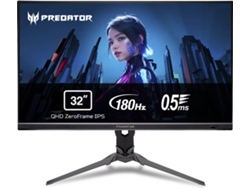 Monitor Gaming ACER PREDATOR XB323QUPBMIIPRX (31.5'' - 0.5 ms - Quad HD - 180 Hz)