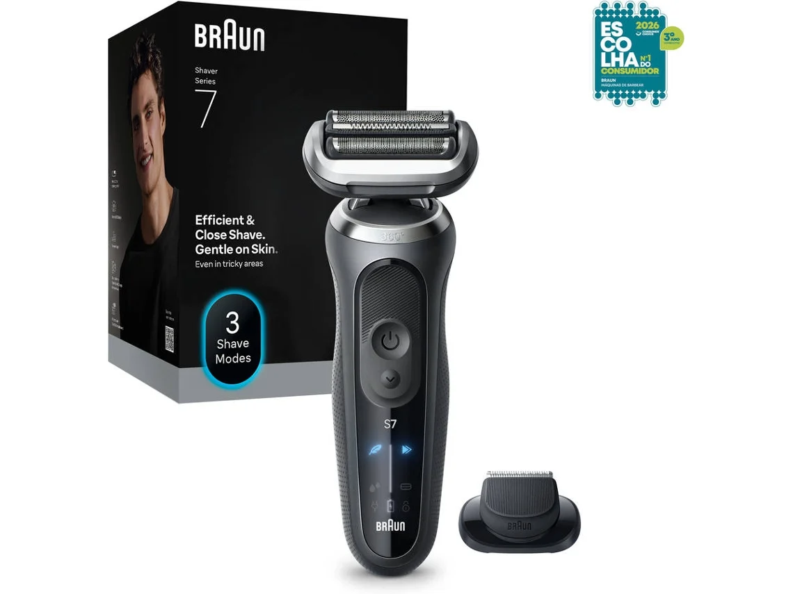 Máquina de Afeitar BRAUN Series 7 72-G1200S (Autonomía 60 min - Recargable)