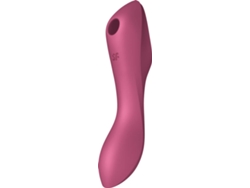 VEMKP - Vibrador SATISFYER Clitoris Suction Stimulator Curvy Trinity 3 Insertable Air Pulse Red