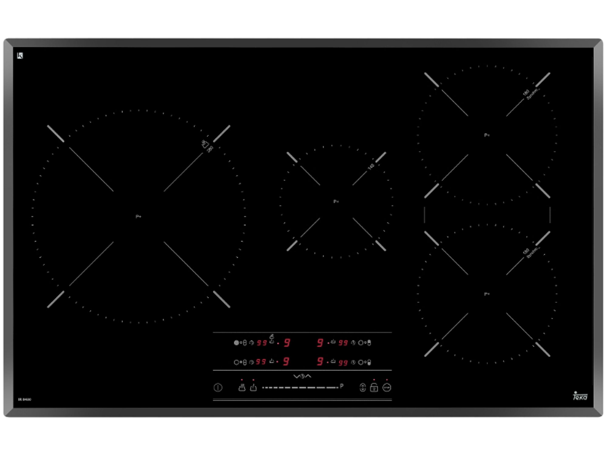 Placa de Inducción TEKA IR 8430 (Eléctrica - 80 cm - Negro)