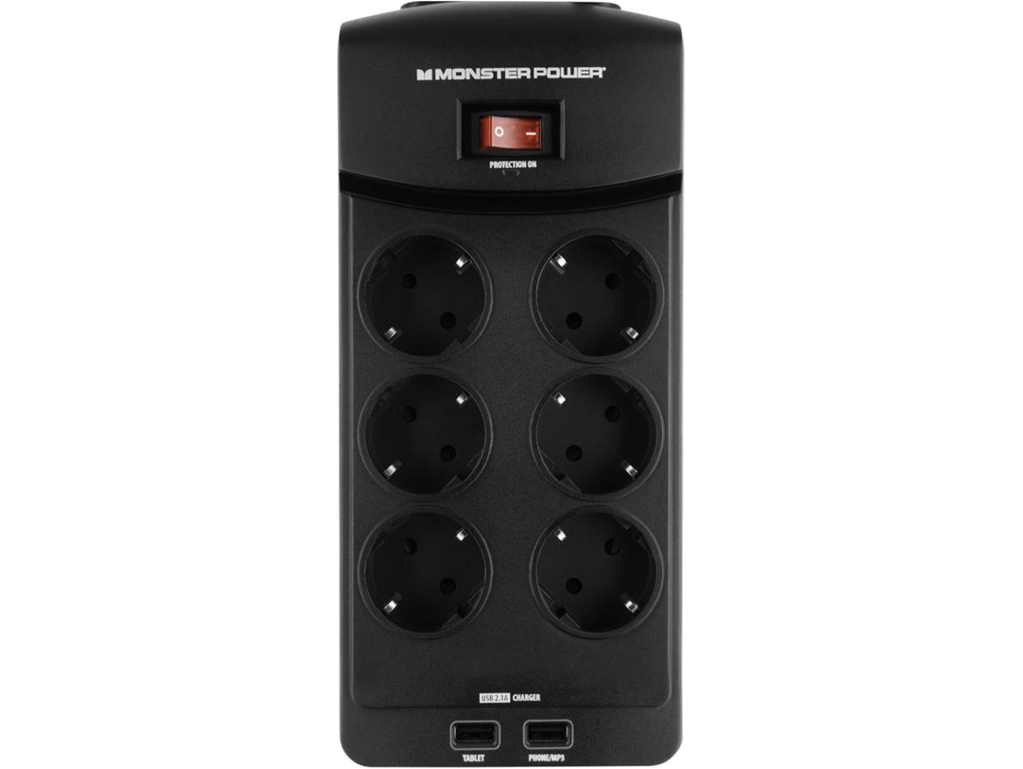 Regleta MONSTER EX PROT 600U negro
