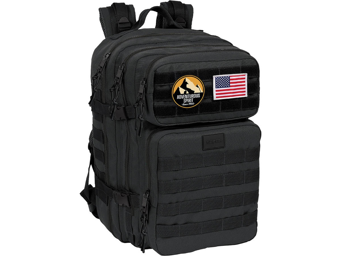 Mochila para Portátil 15.6'' SAFTA Militar Basic Negro (30 x 48 x 23 cm)