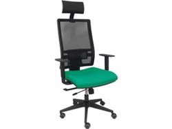 Silla Operativa PYC Horna Cabecero Verde (Brazos Ajustables - Malla)
