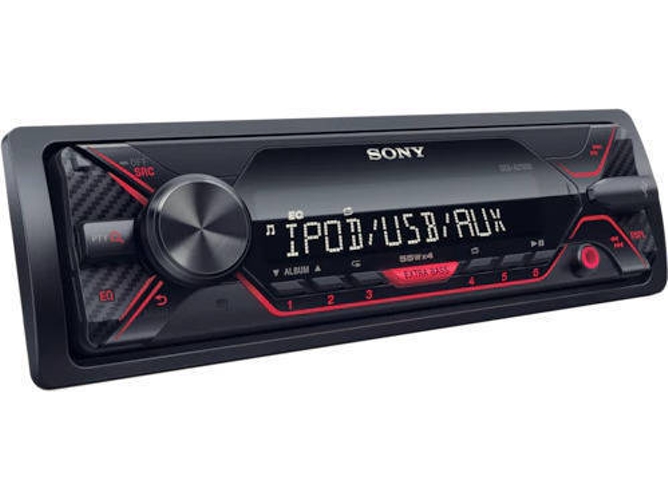 Autorradio SONY DSXA210UI Rojo y Negro — USB | 55 W x4