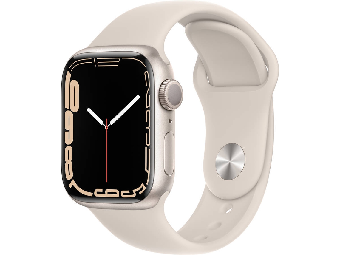 APPLE Watch Series 7 GPS 41 mm Blanco Estrella con Correa Deportiva Blanco Estrella