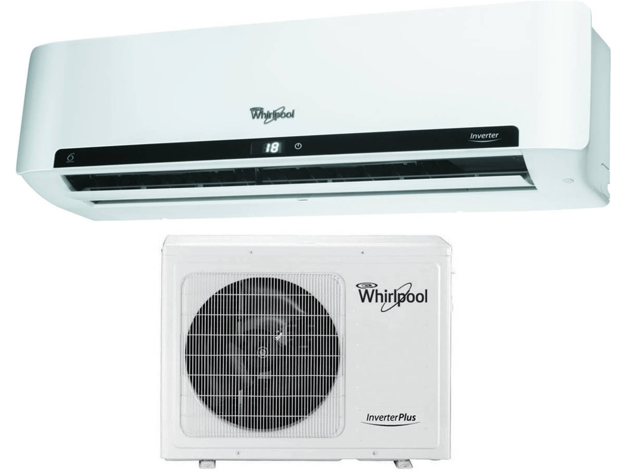 Aire Acondicionado WHIRLPOOL SPIW 418L 18BTU  (36 m² - 4303 Frig/h - Blanco)