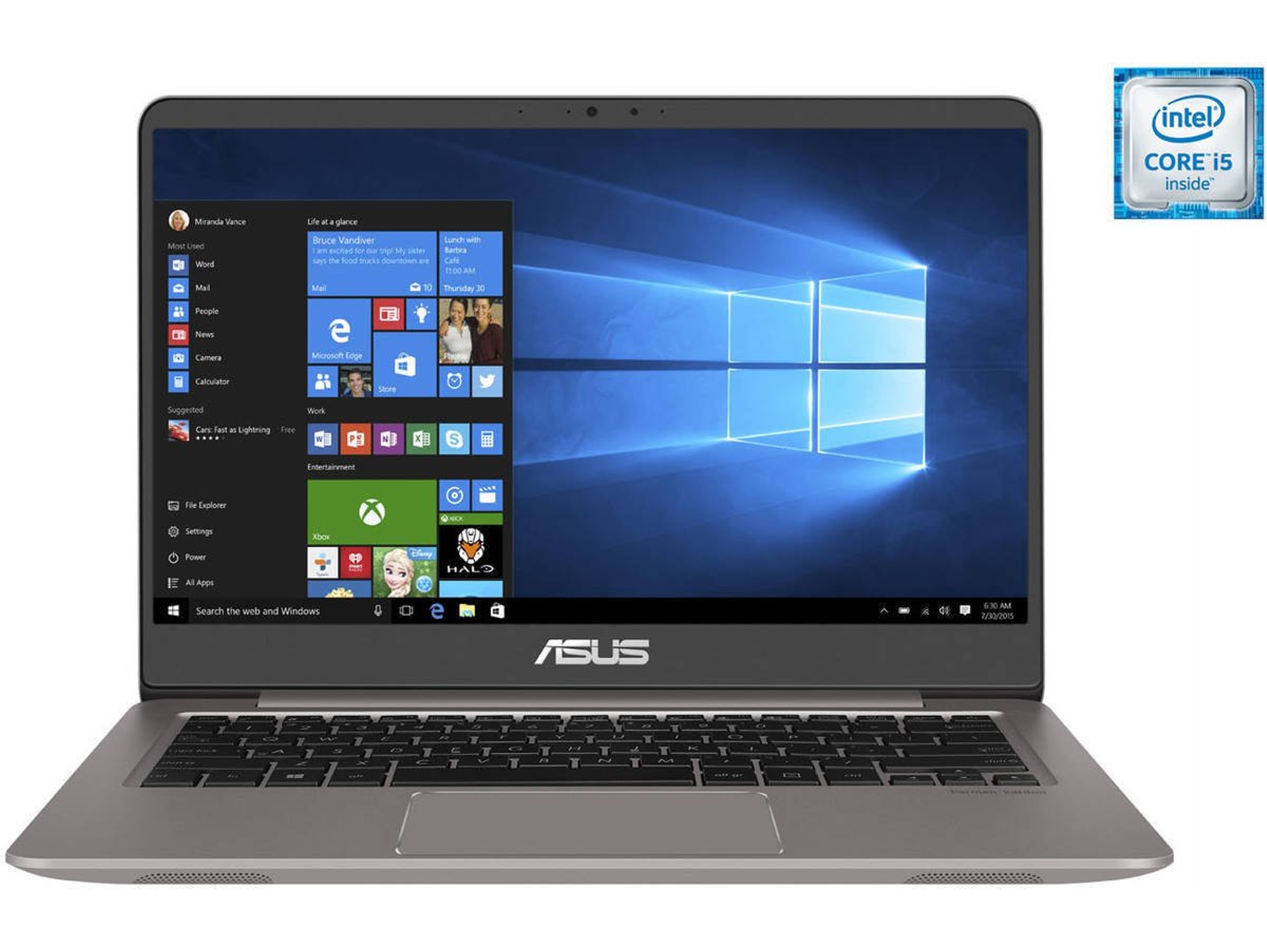Portátil ASUS ZenBook UX410UA-GV010T (Caja Abierta - 14'' - Intel Core i5-7200U - RAM: 4 GB - 128 GB SSD - Intel HD 620)