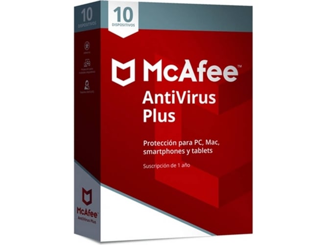 McAfee AntiVirus Plus Key 1 año/10 dispositivos