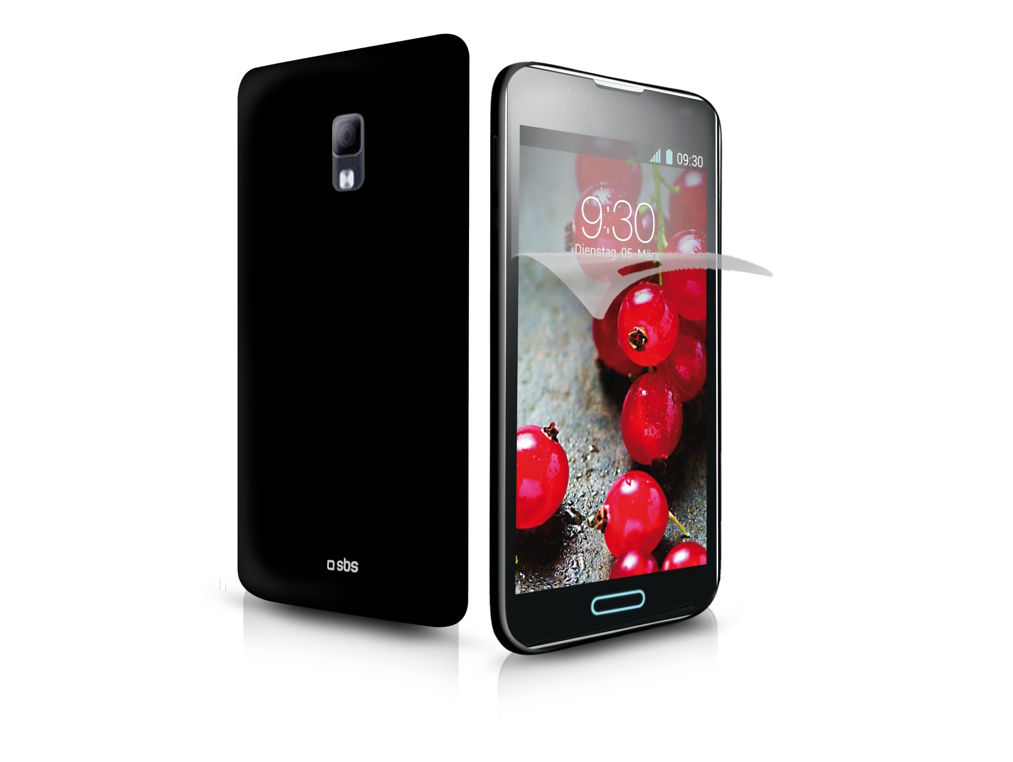 Funda Aero LG Optimus L7 II + Protector de Pantalla SBS Negro