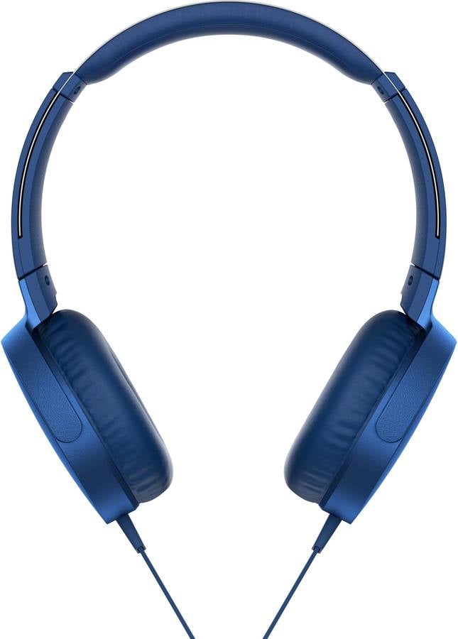 Auriculares con Cable SONY MDR-XB550AP (On Ear - Micrófono - Azul)