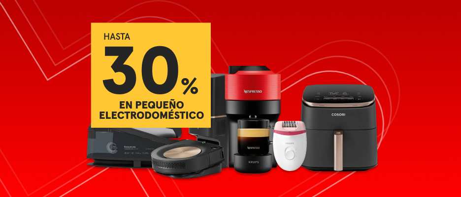 Hasta un 30% de ahorro en pequeño electrodoméstico