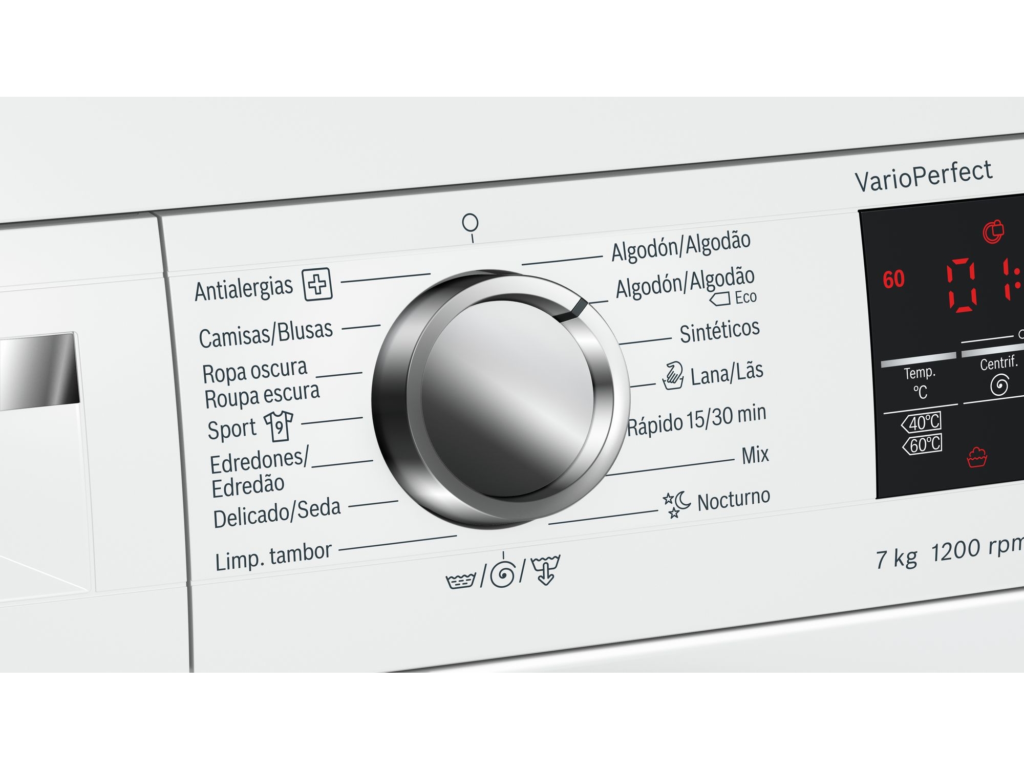 Lavadora BOSCH WUQ24417ES (7 kg - 1200 rpm - Blanco)