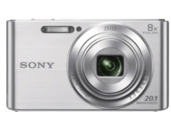 Cámara Compacta SONY W830  (Plata - 20.1 MP - ISO: 80 a 3200 - Zoom Óptico: 8x)