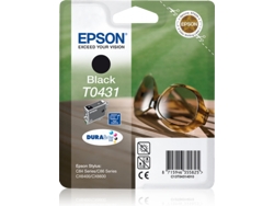 Cartucho de tinta original EPSON T0431, Gafas de sol 29 ml, Negro, C13T04314010