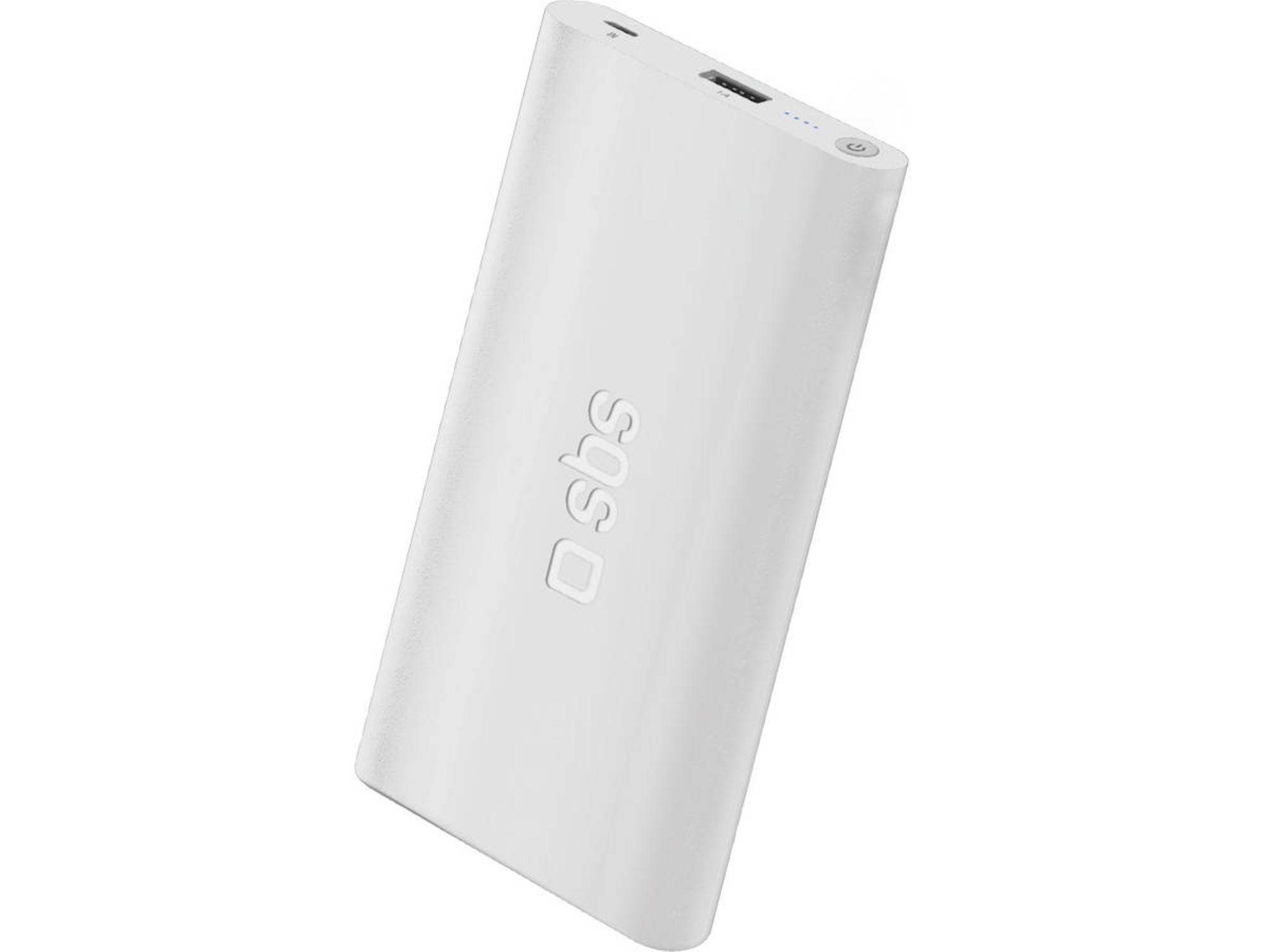 Powerbank SBS Extra Slim (4000 mAh - 1 USB - MicroUSB - Blanco)