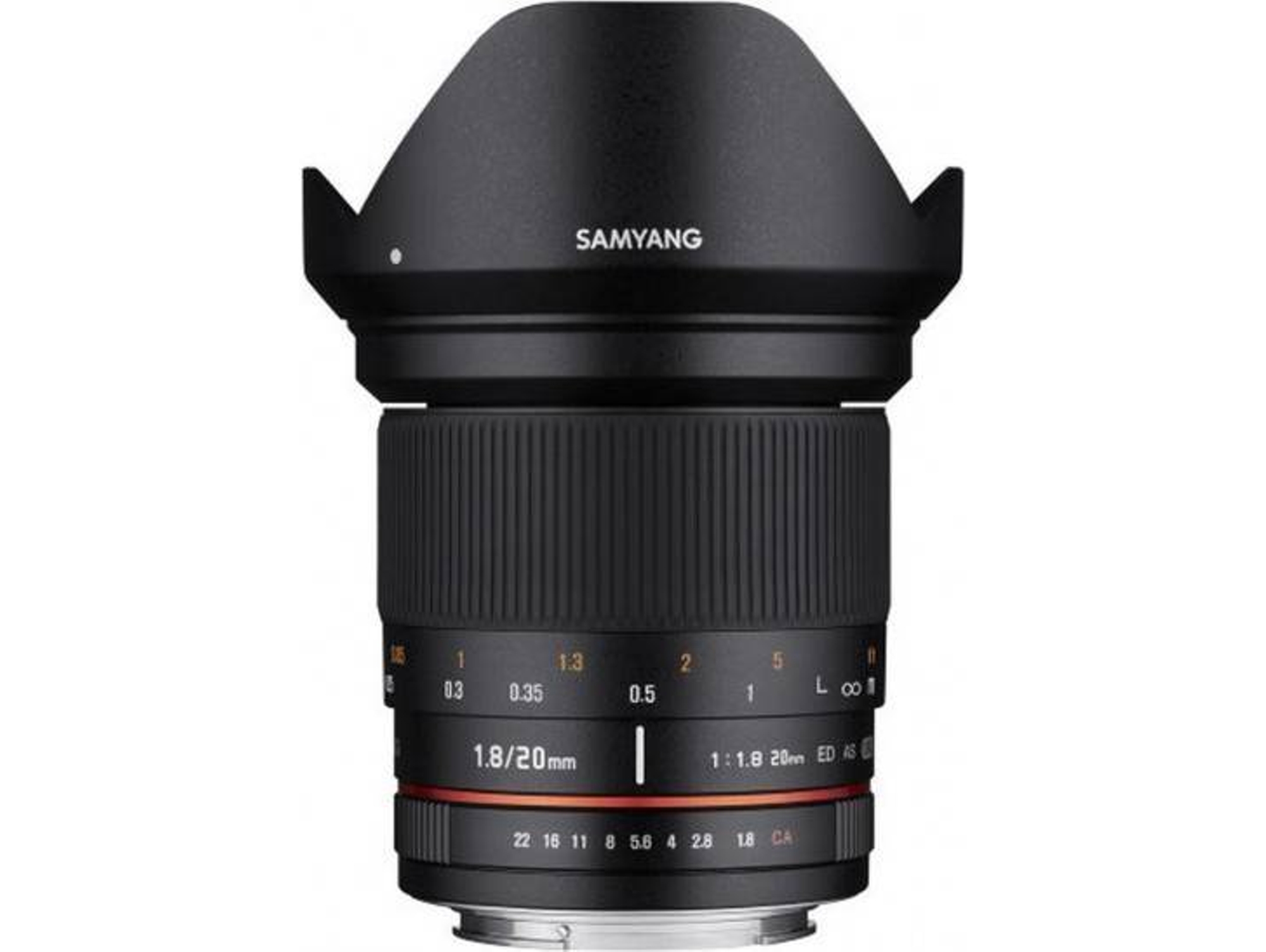 Objetivo SAMYANG 20mm F1.8 Ed As Umc Mft (4/3) (Encaje: Micro 4/3 - Apertura: f/1.8 - f/22)