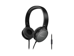 Auriculares con cable PANASONIC RP-HF500ME-K (On ear - Micrófono - Atiende llamadas - Negro)