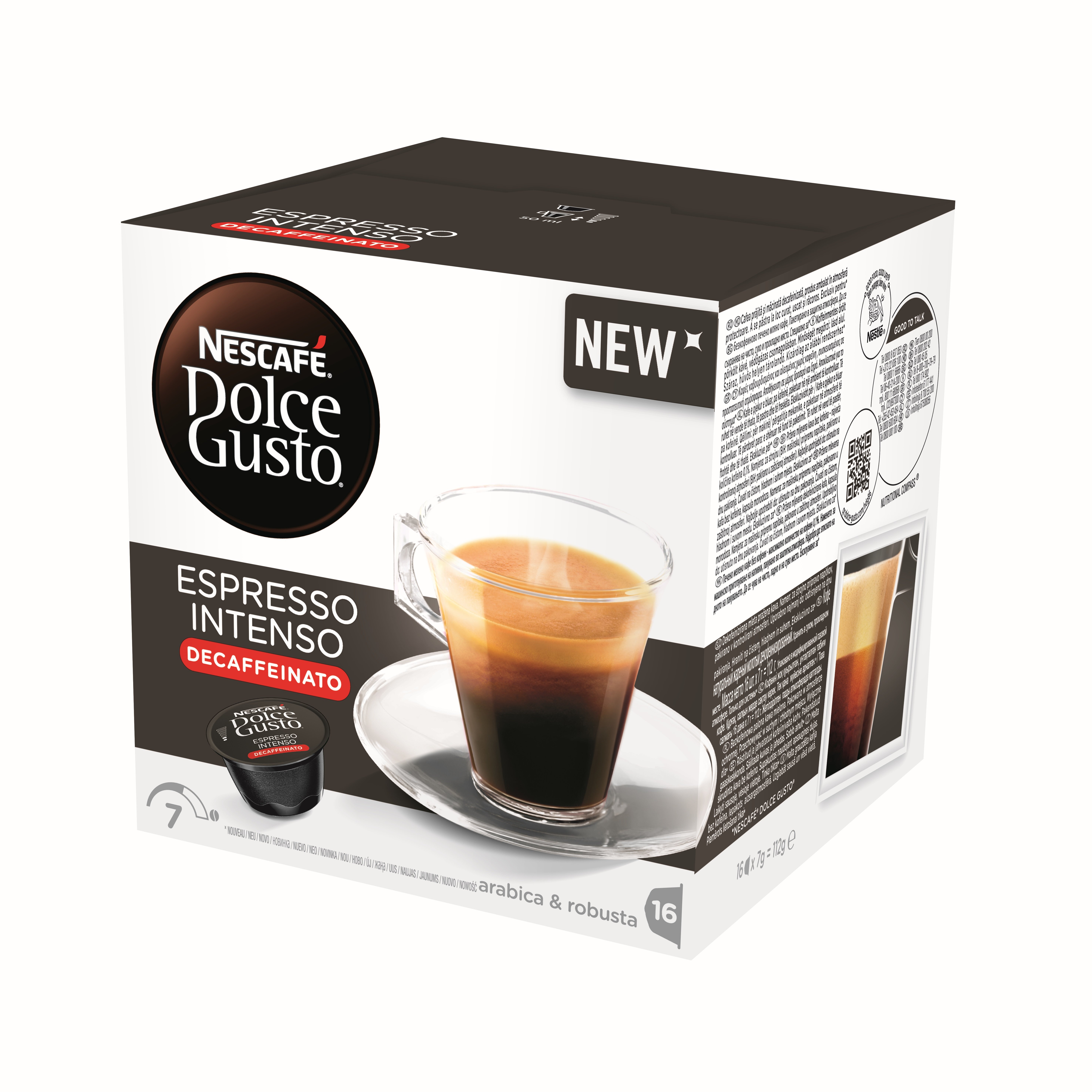 Cápsulas Café DOLCE GUSTO Espresso Intenso DesCafeinado