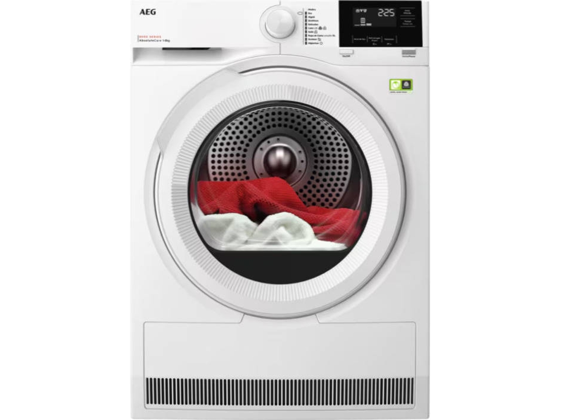 Secadora AEG TR818A2PB (8 kg - Bomba de Calor - Blanco)