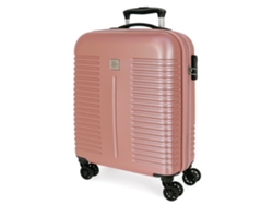 Maleta de Cabina Ampliable ROLL ROAD India Rosa (40x55x20+5cm - 37L)