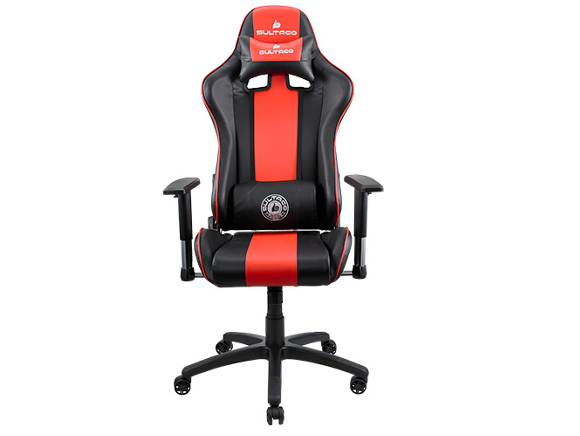 Silla Gaming BULTACO Division (Hasta 150 kg - Elevador a Gas Clase 4 - Negro y Rojo)