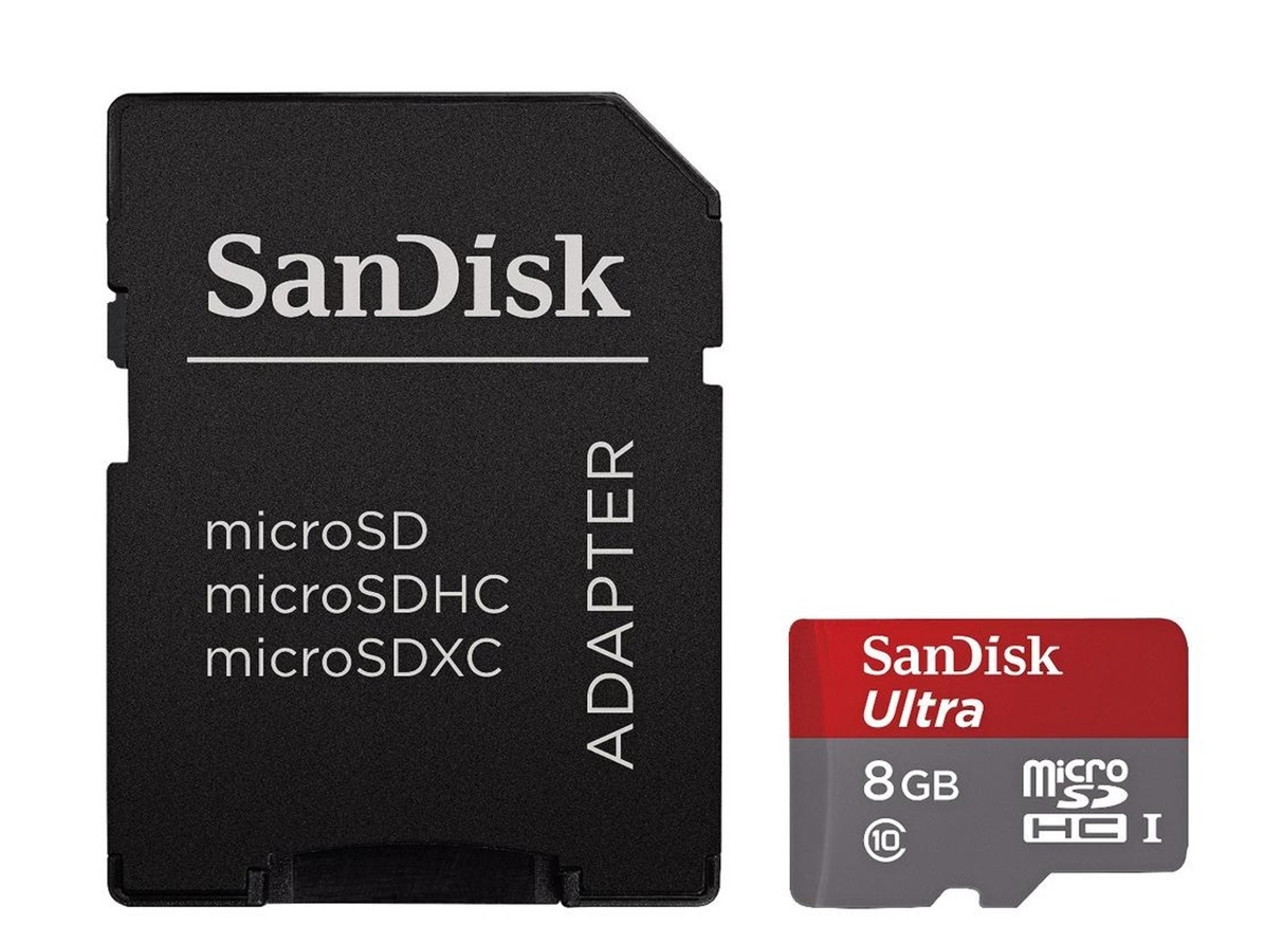 Tarjeta de Memoria SANDISK Ultra MicroSDHC 8GB + Adaptador + Android