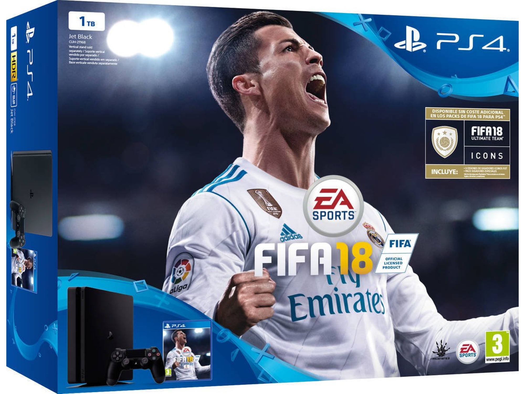 Consola PS4 Slim 1TB + FIFA 18 (Caja Abierta)