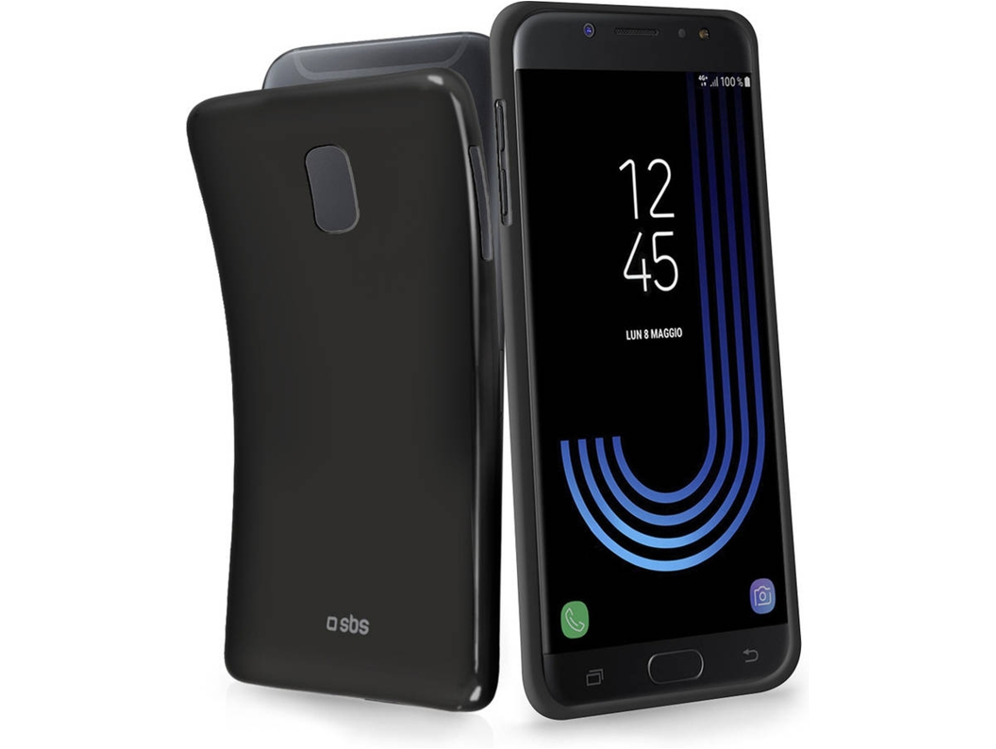 Carcasa SBS Skinny Samsung Galaxy J7 2017 negro
