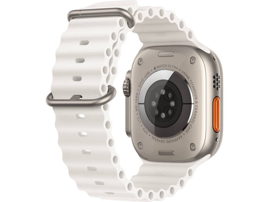 APPLE Watch Ultra GPS+Cellular 49 mm con Bracelete Ocean Blanco Worten  Canarias
