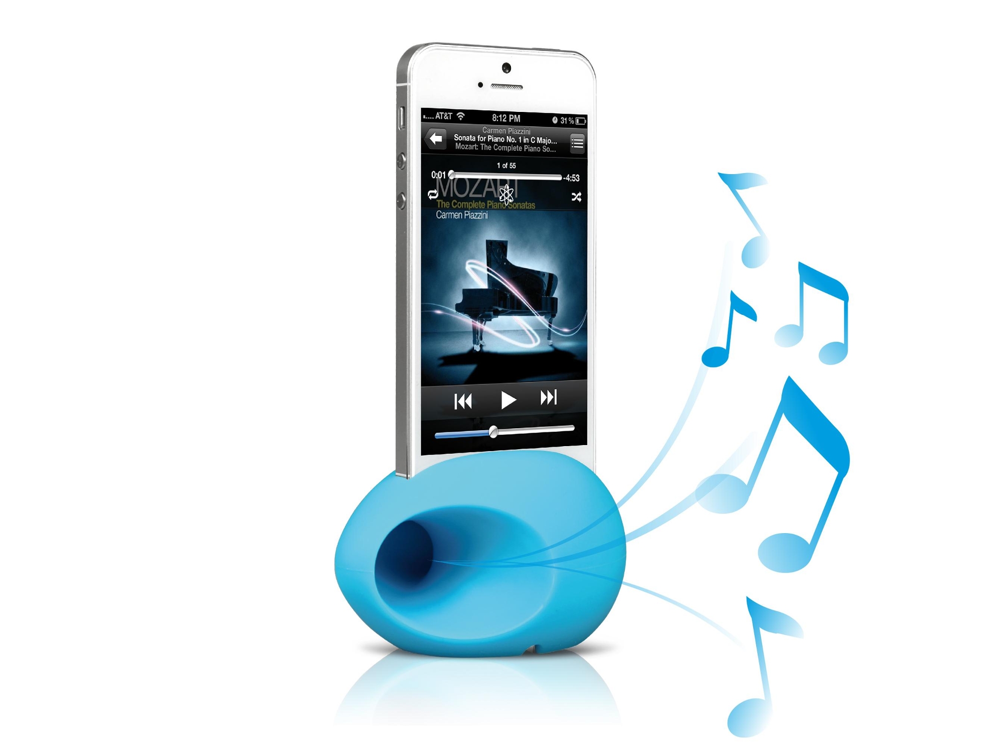 Amplificador SBS Para iPhone 5/4/4s Azul