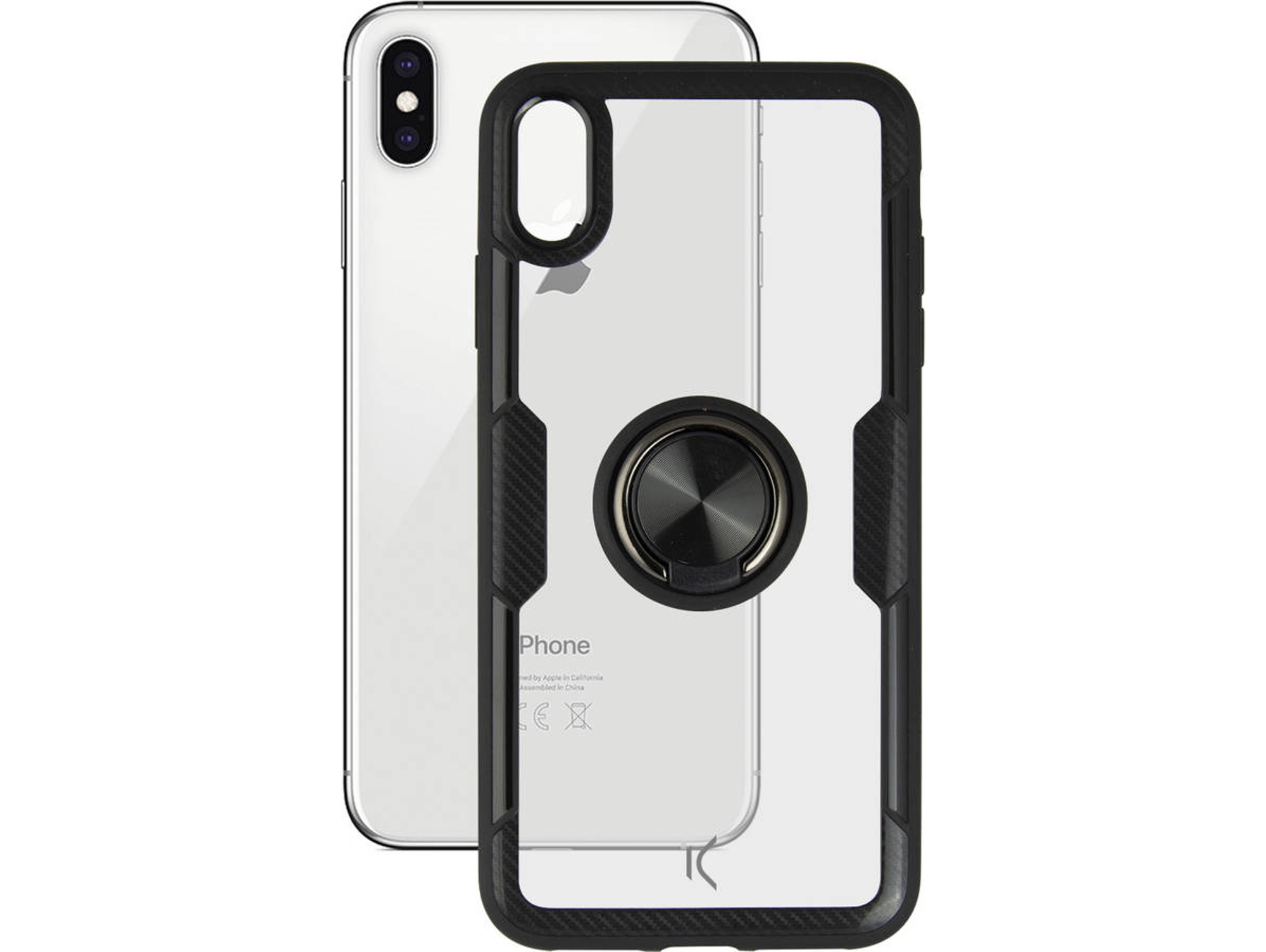 Carcasa iPhone X, XS KSIX Anillo Transparente