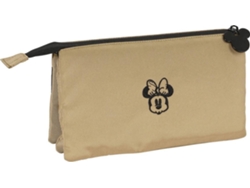 Estuche Triple MINNIE Premium Bege (22 x 12 x 3 cm)