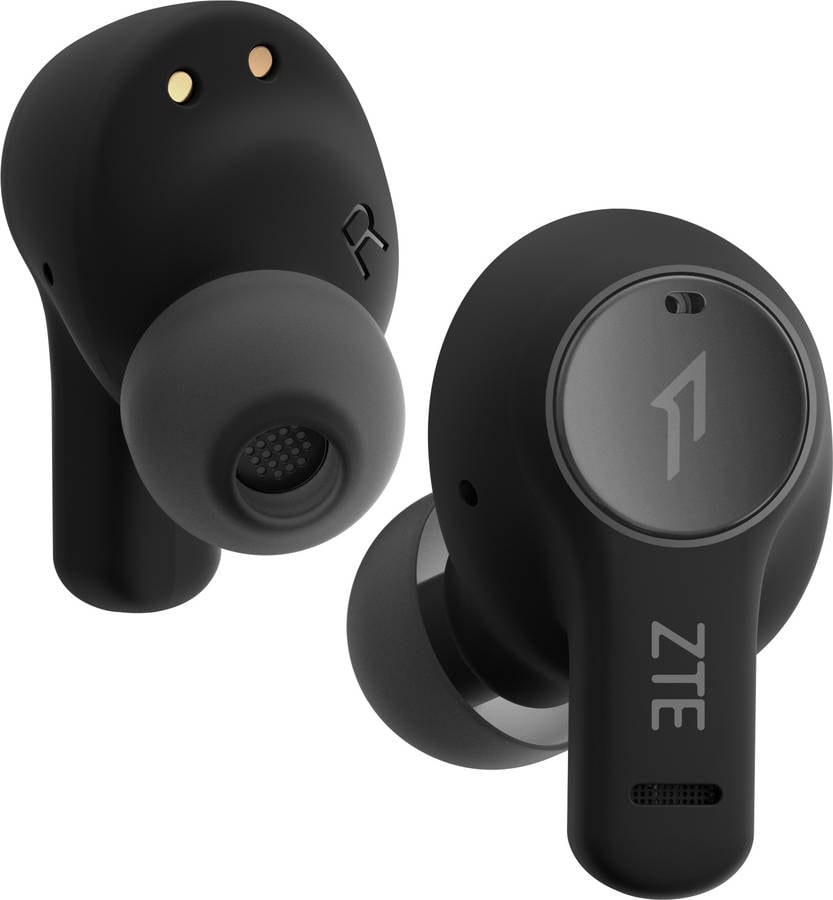 Auriculares Bluetooth True Wireless ZTE Livebuds (In Ear - Micrófono - Negro)