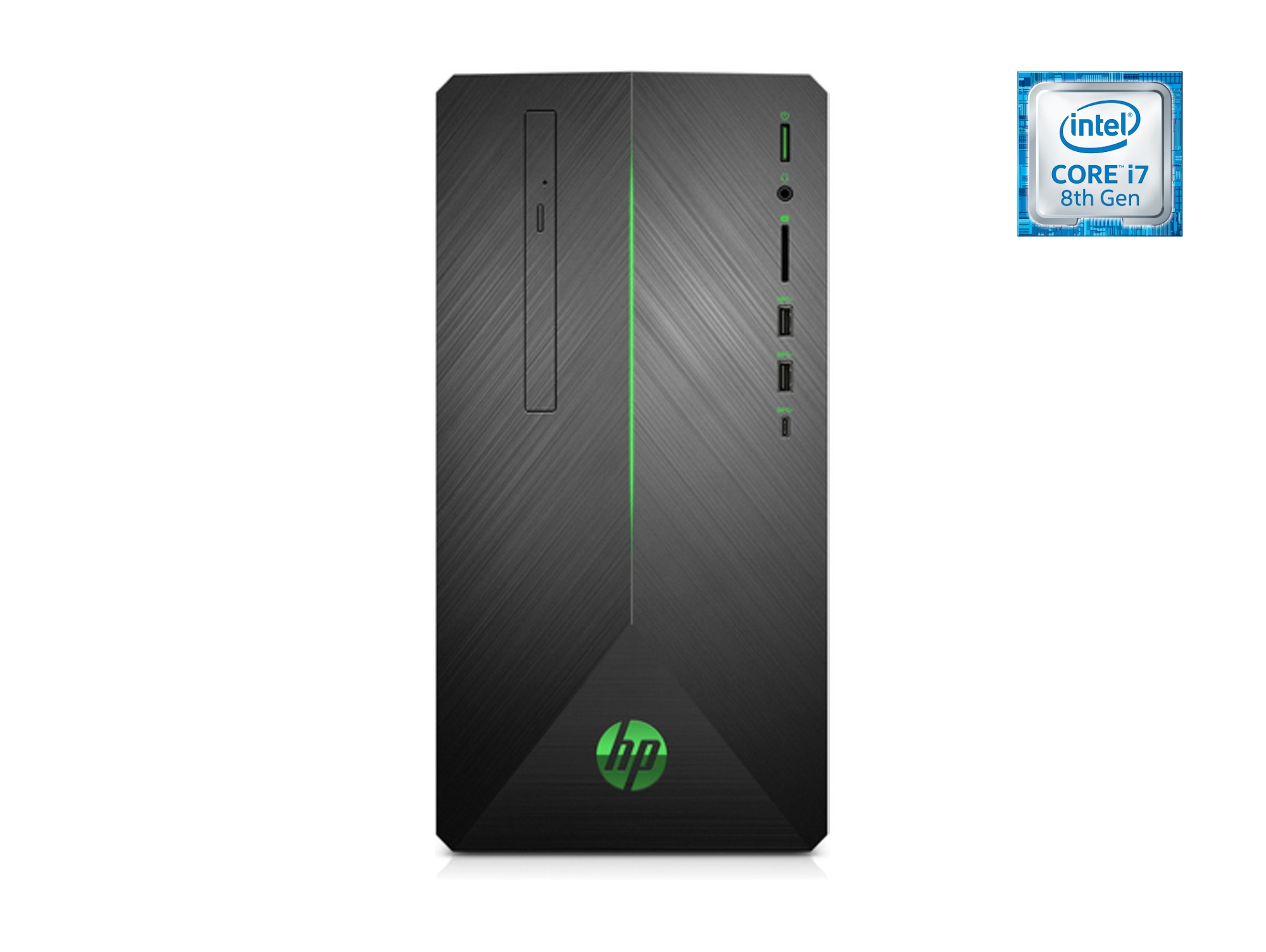 Desktop Gaming HP Pavilion 690-0021NS (Intel Core i7-8700 - NVIDIA GeForce GTX 1050 Ti - RAM: 8 GB - 1 TB HDD)