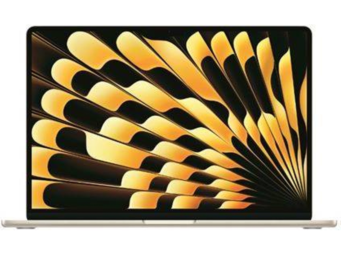 MacBook Air APPLE Blanco Estrella (15'' - APPLE M3 - 10-Core - RAM: 16 GB - 512 GB SSD - 10-Core)
