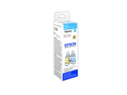 Cartucho de tinta original EPSON, T6641, Botellas de tinta de 4 colores para la serie L 70 ml, Cian, C13T664240