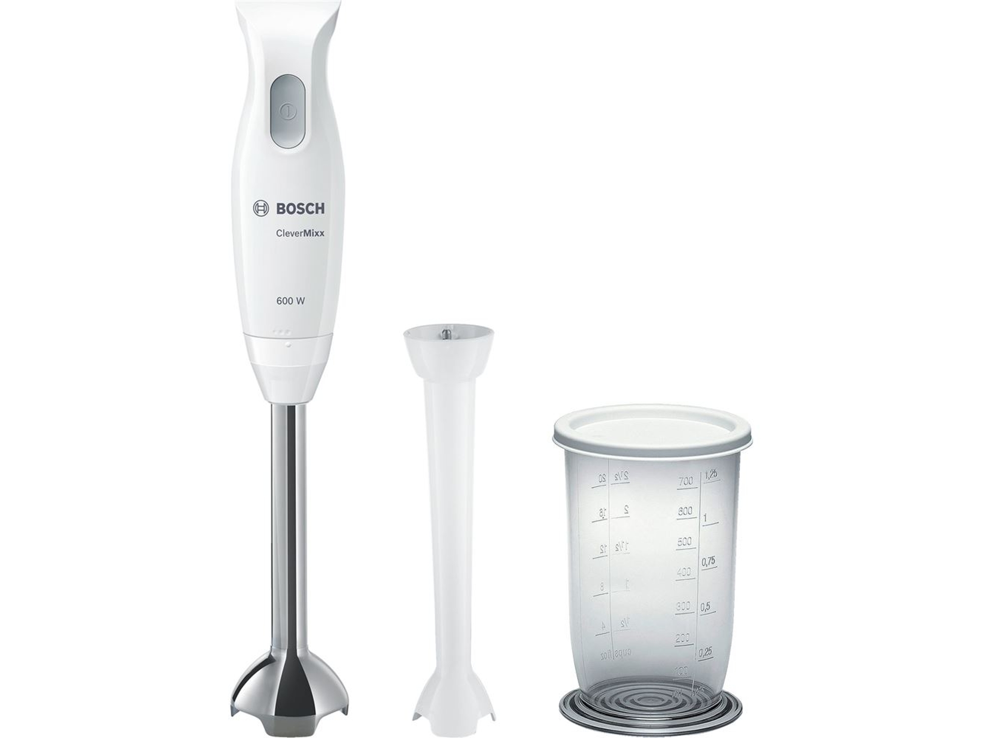 Batidora de mano + Accesorios BOSCH MSM26130 (600 W - Blanco)