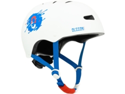 Casco Infantil OLSSON SUPER HERO- Blanco S/M (50-52cm) Patinete Skate Bici Patin