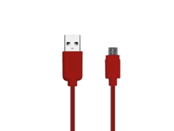 Cable SBS LTHL200 (USB - MicroUSB - 1 m - Rojo)