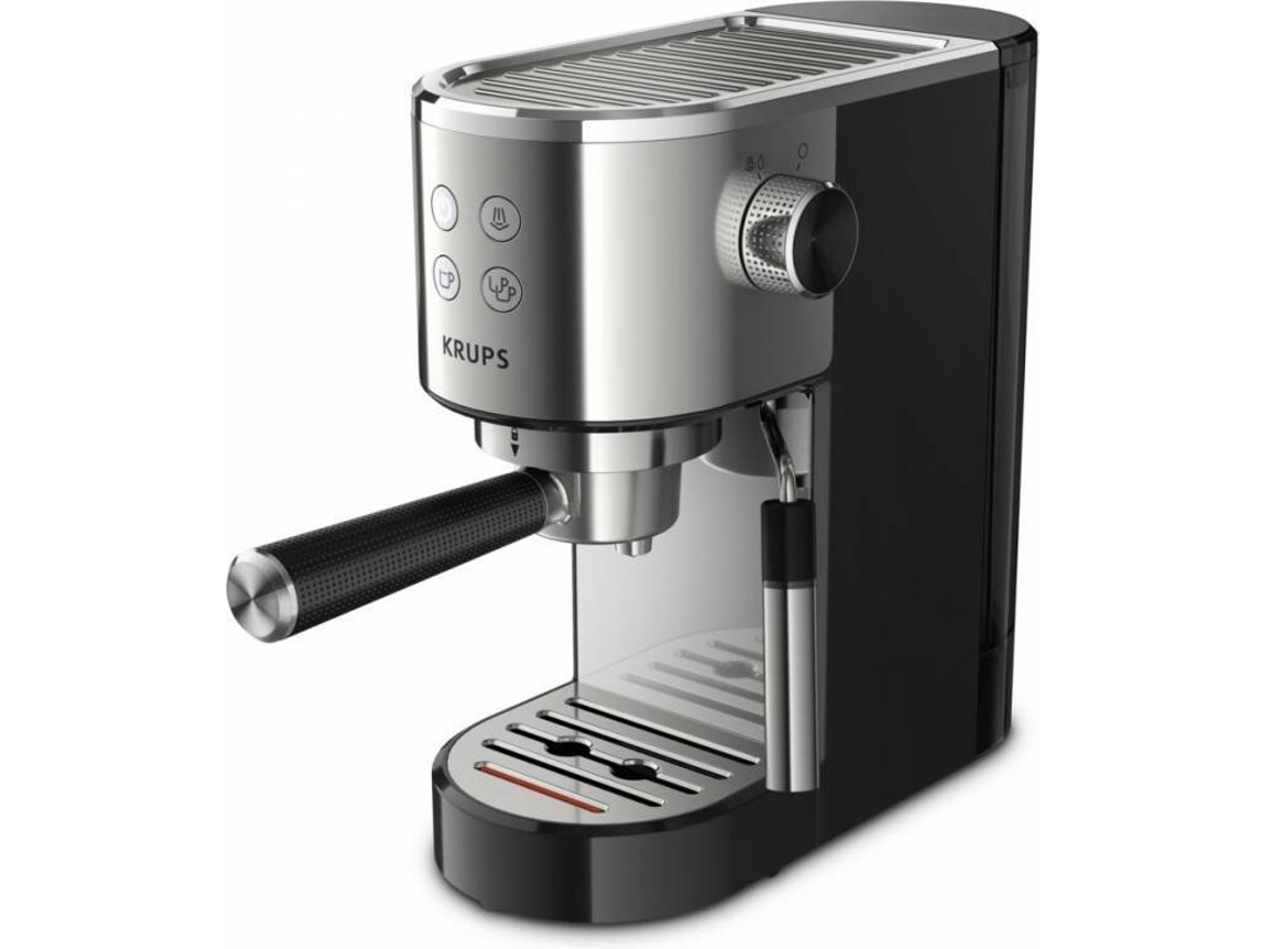 Cafetera Manual KRUPS XP442C11 Virtuoso (Outlet Grado A - 15 bar - Café molido y cápsulas)