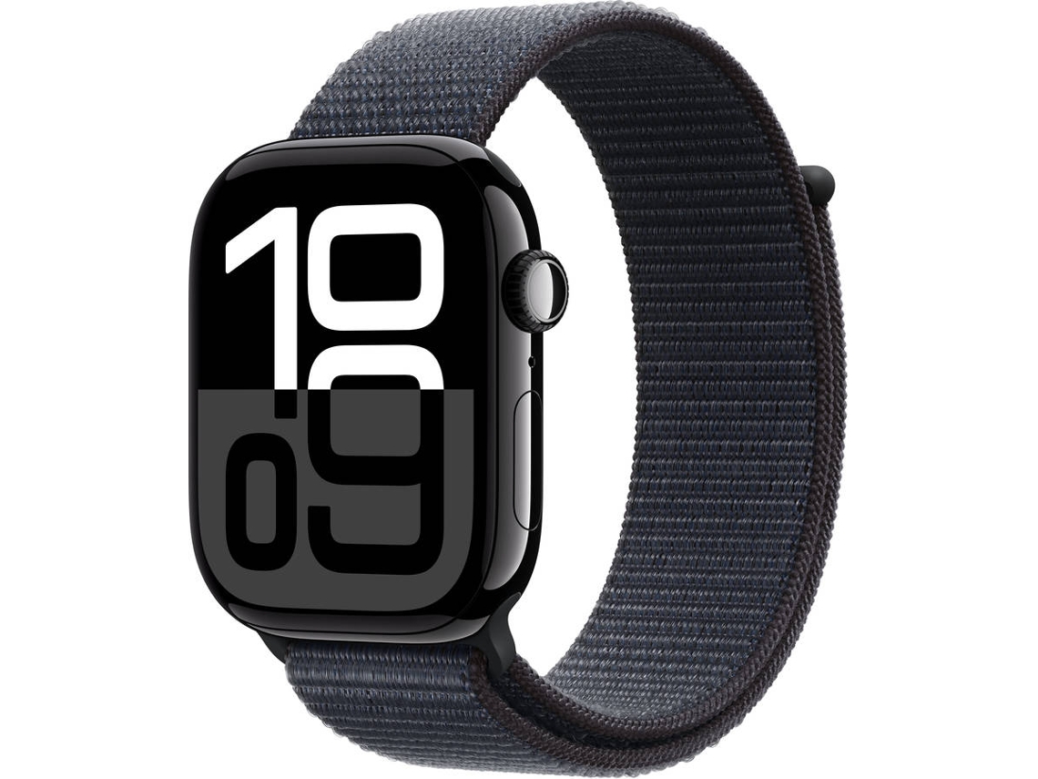 APPLE Watch Series 10 GPS+Cellular 46 mm Aluminio Negro Azabache con Correa Loop Deportiva Tinto