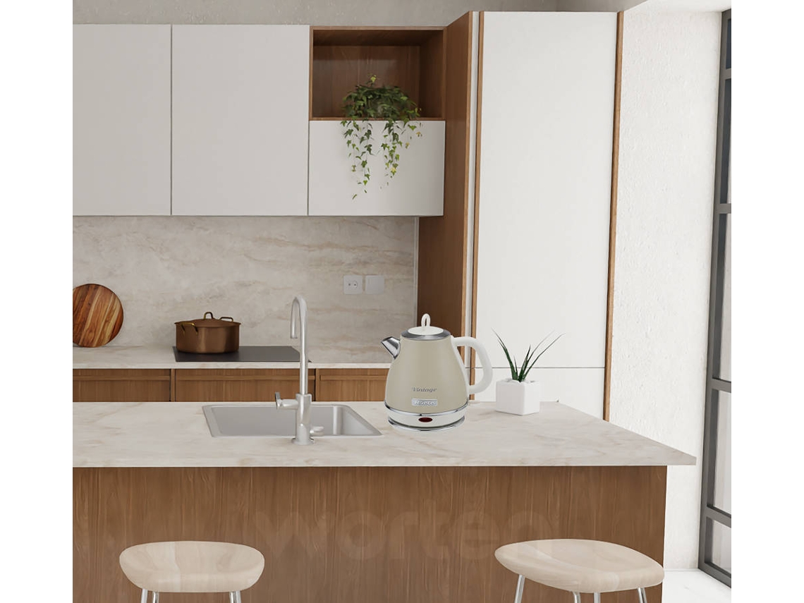 Hervidor Eléctrico ARIETE 2868 (Beige - 2000 W - 1 L)